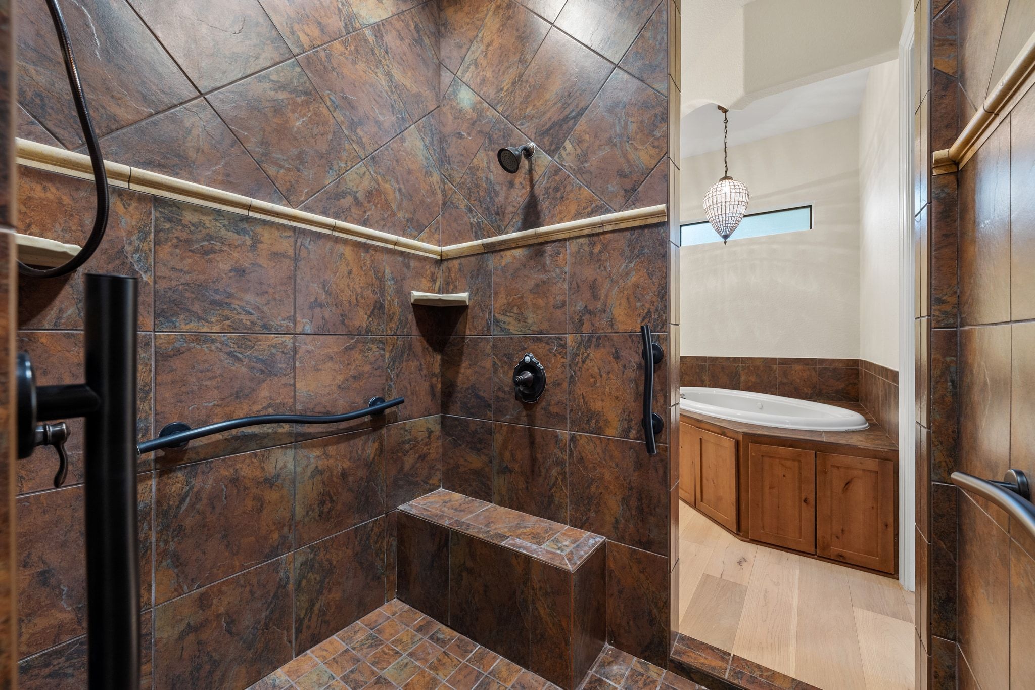 3701 Copper Ridge Court Austin, TX 78734 - Photo 15 of 30 a bathroom with a shower and toilet