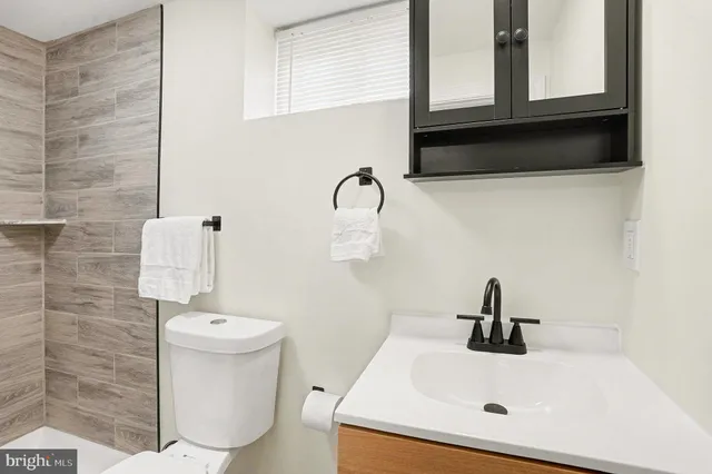 a bathroom with a sink and a toilet