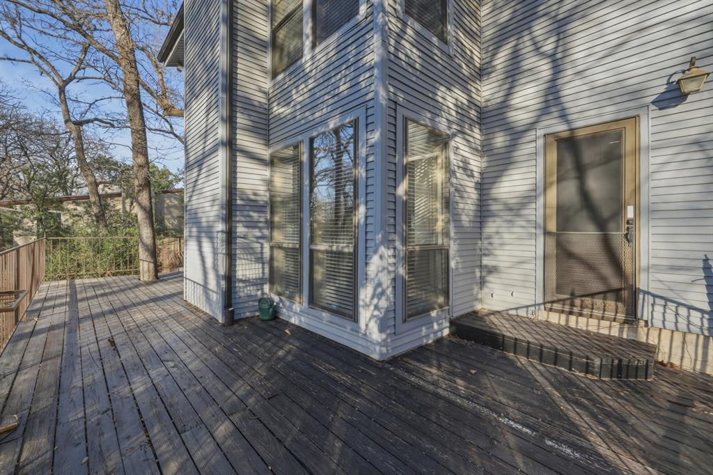 809 Cardinal Circle Bedford, TX 76022 - Photo 35 of 40 Great views of backyard and park from the treehouse deck.