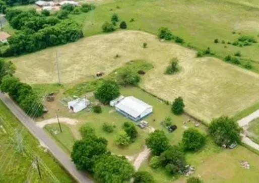 a backyard of a house with a yard and plants