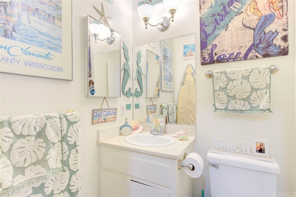 239 Avenida Santa Barbara San Clemente, CA 92672 - Photo 9 of 29 a bathroom with a sink and a mirror