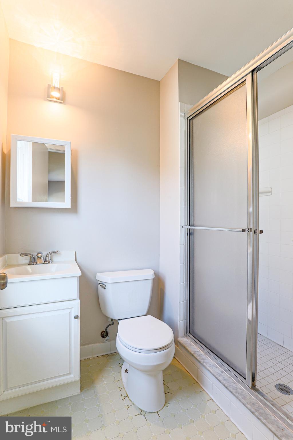 319 Summit Hall Road Gaithersburg, MD 20877 - Photo 38 of 58 Master bath w/ walk-in shower, cute vanity!