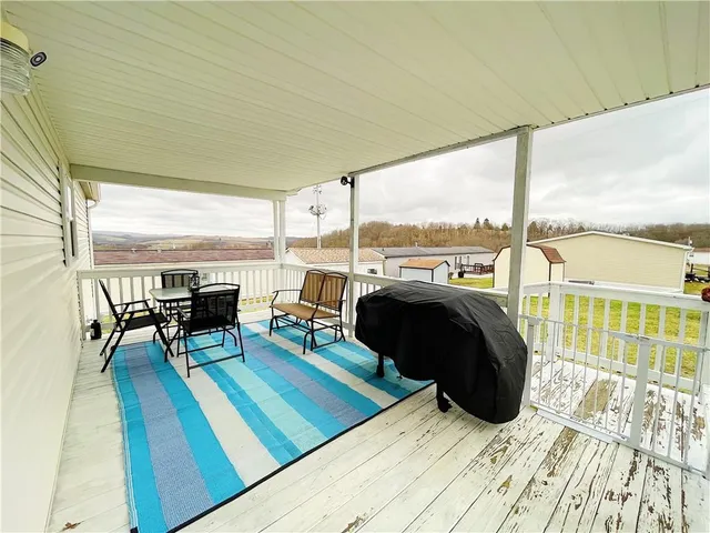 a view of a lake from a city