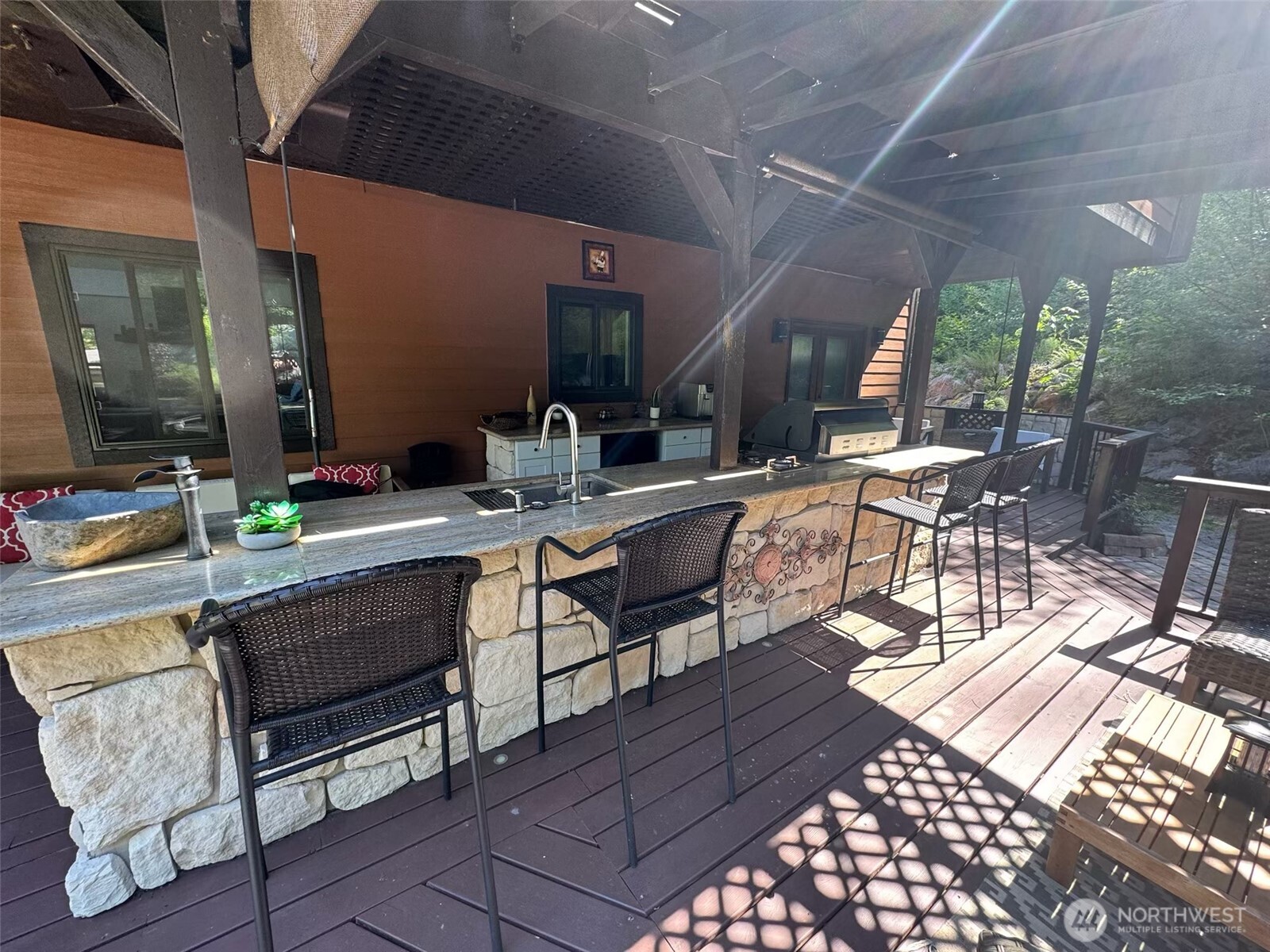 15305 Index-Galena Road Index, WA 98256 - Photo 32 of 38 a outdoor patio with chairs and a table