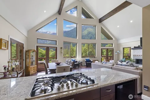 a view of a kitchen counter top space