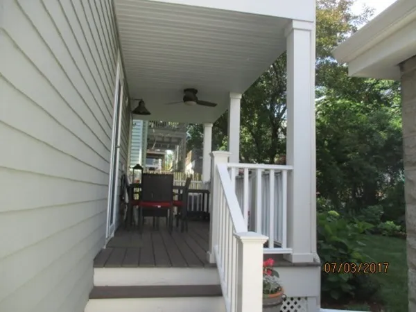 a view of balcony and deck