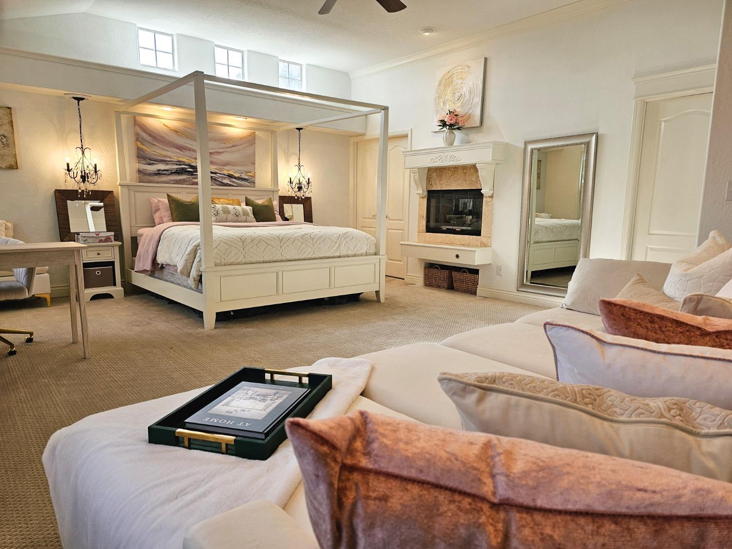 576 West Bedford Avenue Clovis, CA 93611 - Photo 45 of 79 a bedroom with bed and a couch