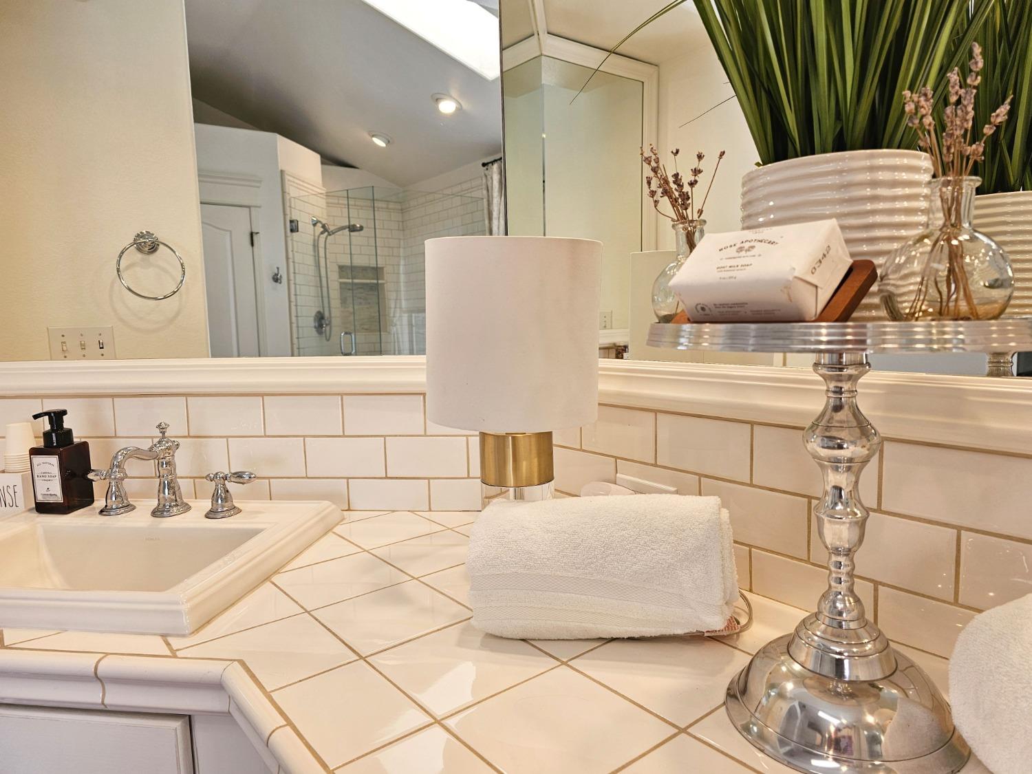 576 West Bedford Avenue Clovis, CA 93611 - Photo 52 of 79 a bathroom with a sink and a mirror