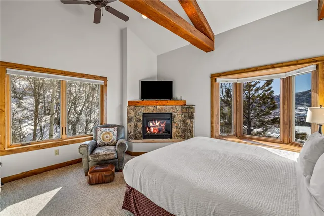 a bathroom with a tub and shower