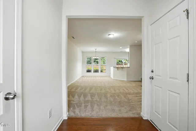 a view of an empty room