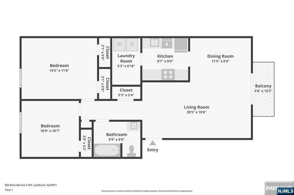 825 Riverside Avenue, Unit 207 Lyndhurst, NJ 07071 - Photo 18 of 18 a picture of a refrigerator