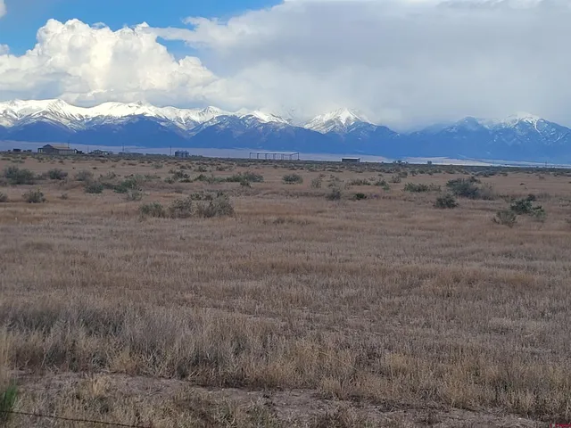a view of an outdoor space and a mountain view