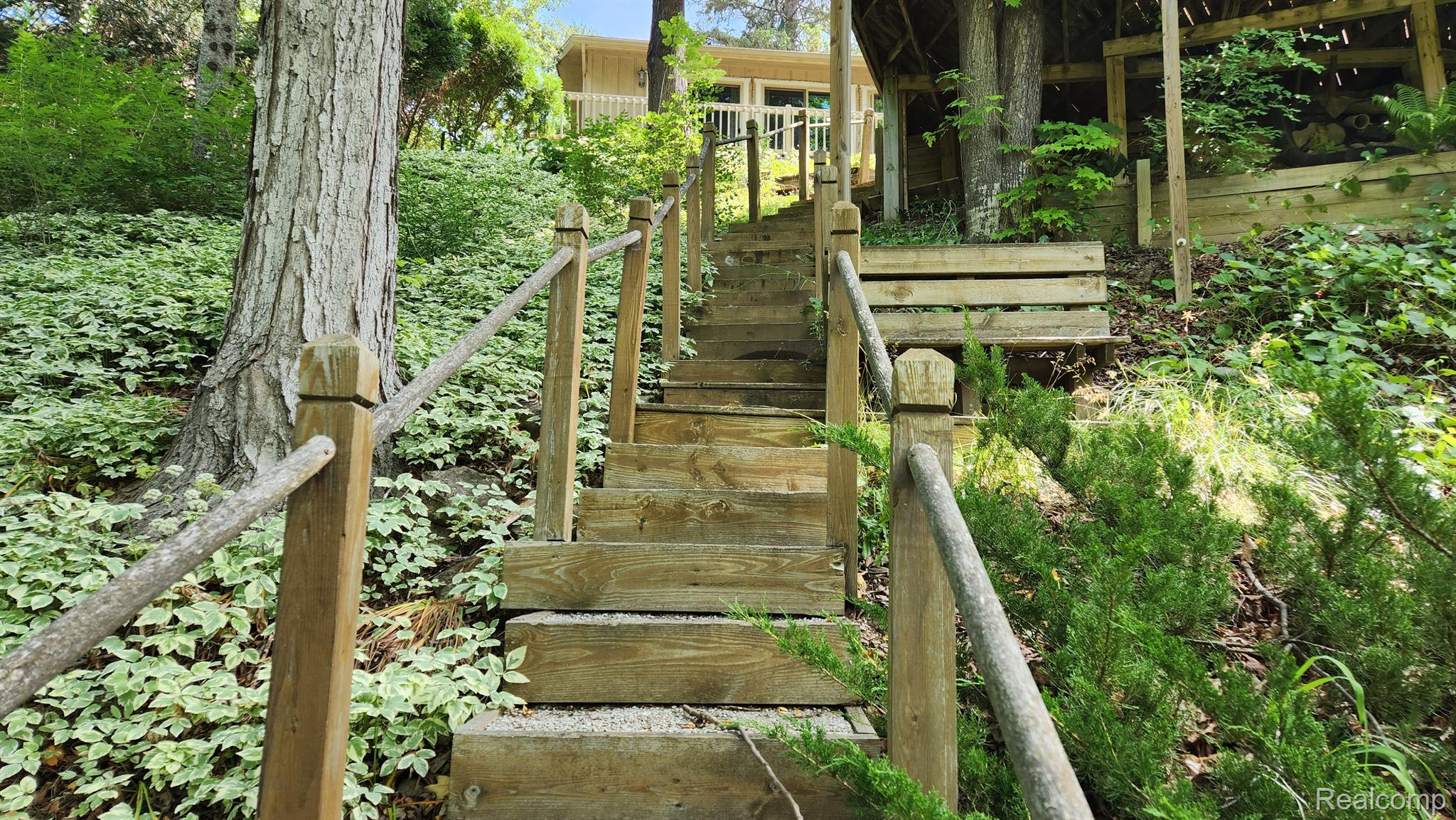 8734 South County Line Road Onaway, MI 49765 - Photo 45 of 56 Steps to house from river