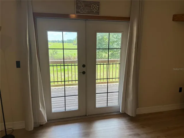 wooden floor in a gallery