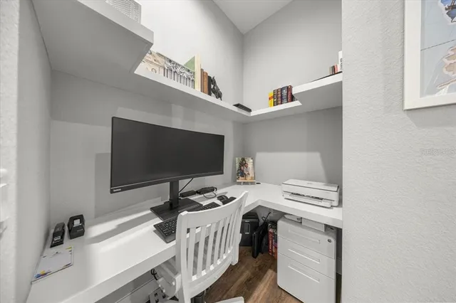 a outdoor space with furniture