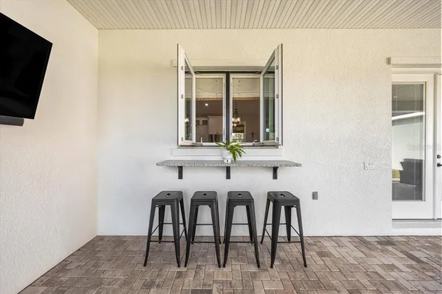 a view of a lake with a mountain