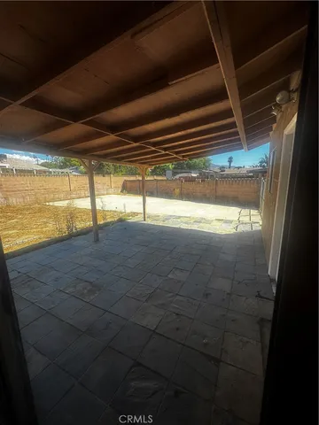 a view of an empty room