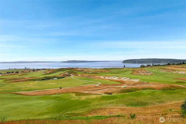a view of an ocean and beach
