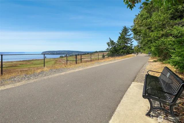 a view of a chairs in a patio
