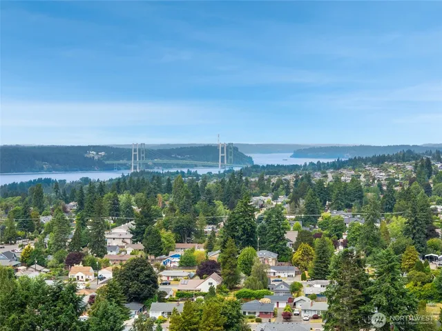 a view of lake and mountain