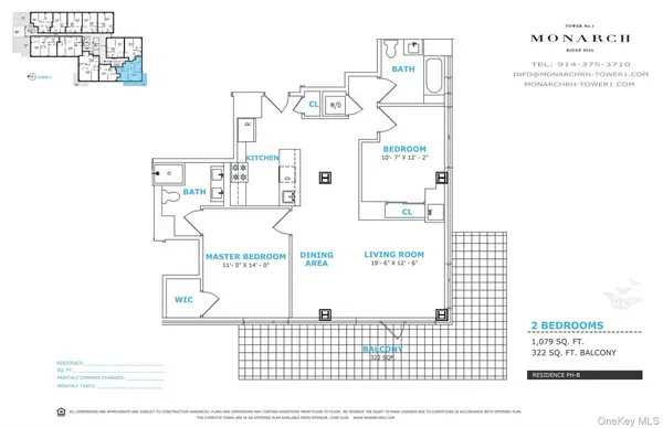 $665,000 | 701 Ridge Hill Boulevard, Unit PHB, Yonkers, NY 10710