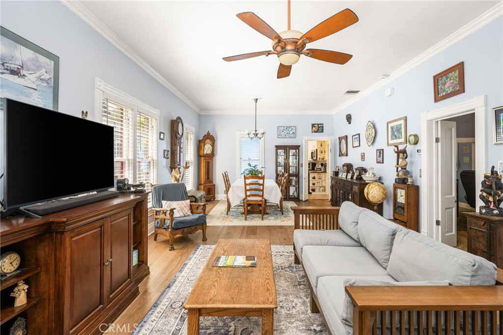 358 North Shaffer Street Orange, CA 92866 - Photo 8 of 45 a living room with furniture and a flat screen tv