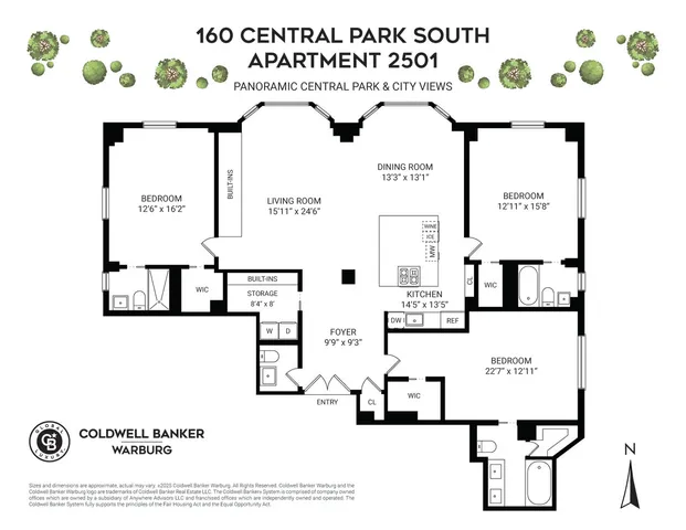 $50,000 | 160 Central Park South, Unit 2501 | Central Park South