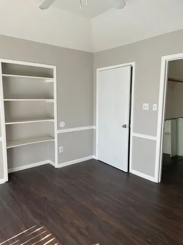 a room with wooden floor