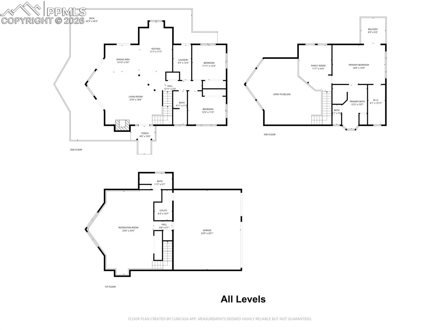 255 Summit Road Manitou Springs, CO 80829 - Photo 48 of 48 All level floor plan