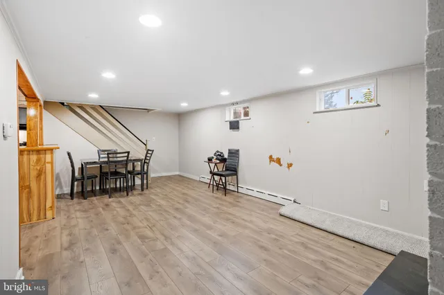a view of livingroom with furniture and stairs
