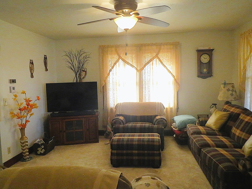 1027 Bluff Road Dixon, IL 61021 - Photo 4 of 48 a living room with furniture a flat screen tv and a window