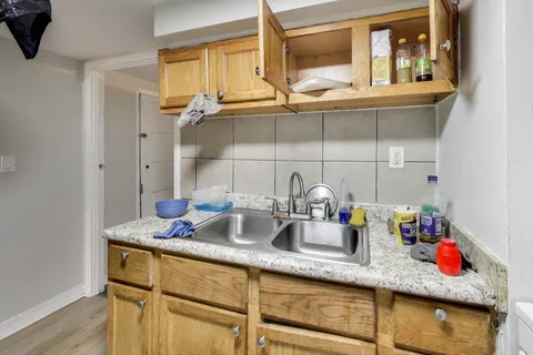 a room with storage and utility