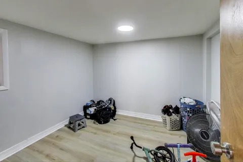 a picture of a bathroom with a shower curtain