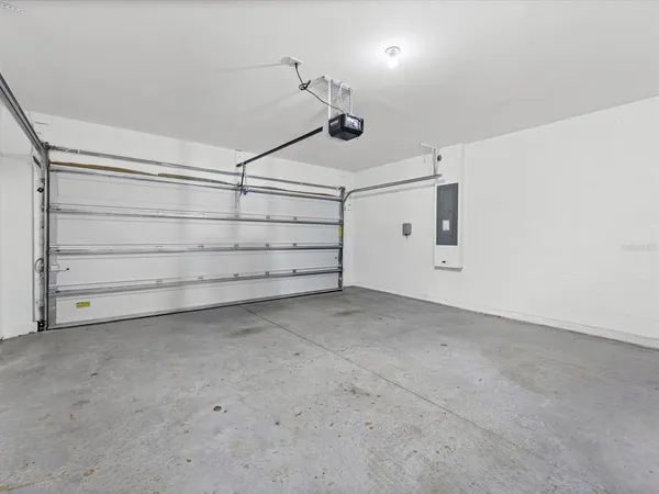 a view of a room with cabinets