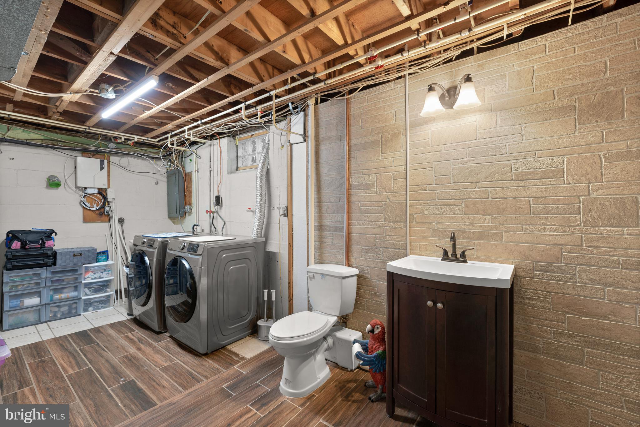 206 Pike Road Pasadena, MD 21122 - Photo 38 of 56 Lower Level / Bath / Laundry