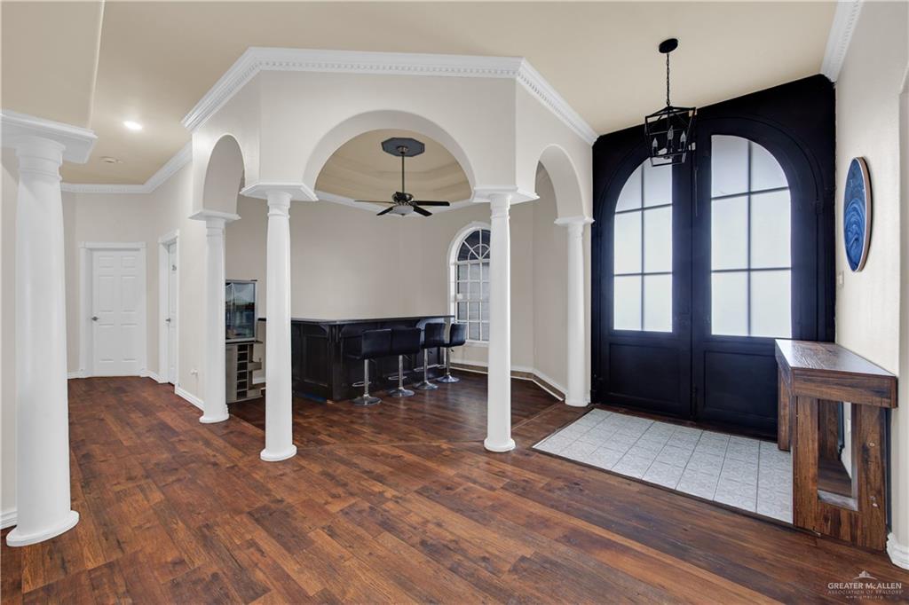 3517 Princess Street Edinburg, TX 78539 - Photo 11 of 22 a view of livingroom with furniture and a chandelier
