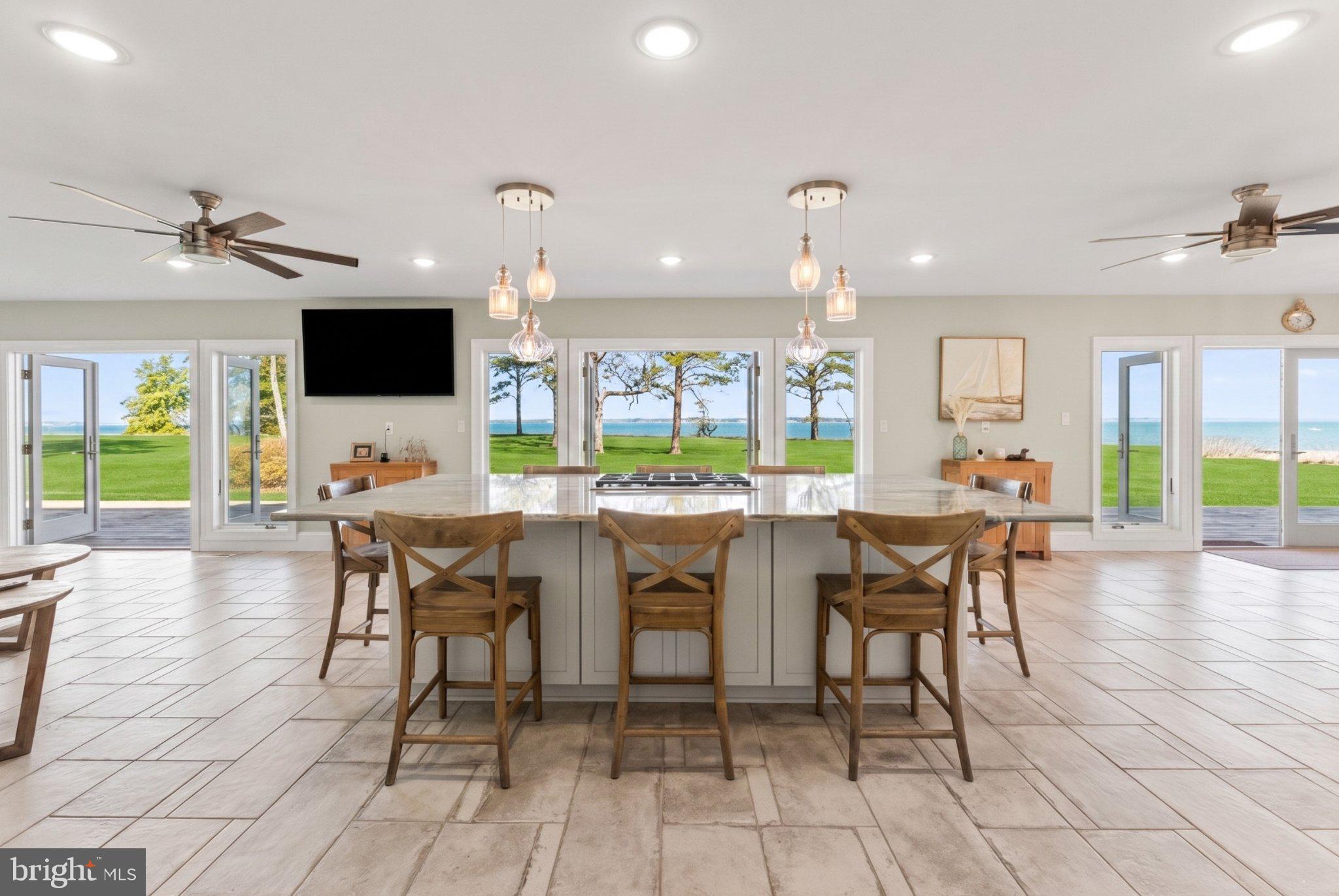 522 Felton Road Deltaville, VA 23043 - Photo 8 of 48 Lakeside kitchen with stunning views.