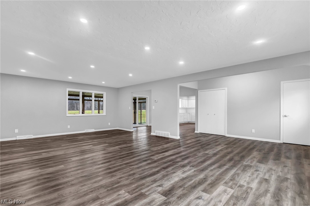 18230 Egbert Road Walton Hills, OH 44146 - Photo 34 of 34 Shows the open floor plan and recessed lighting