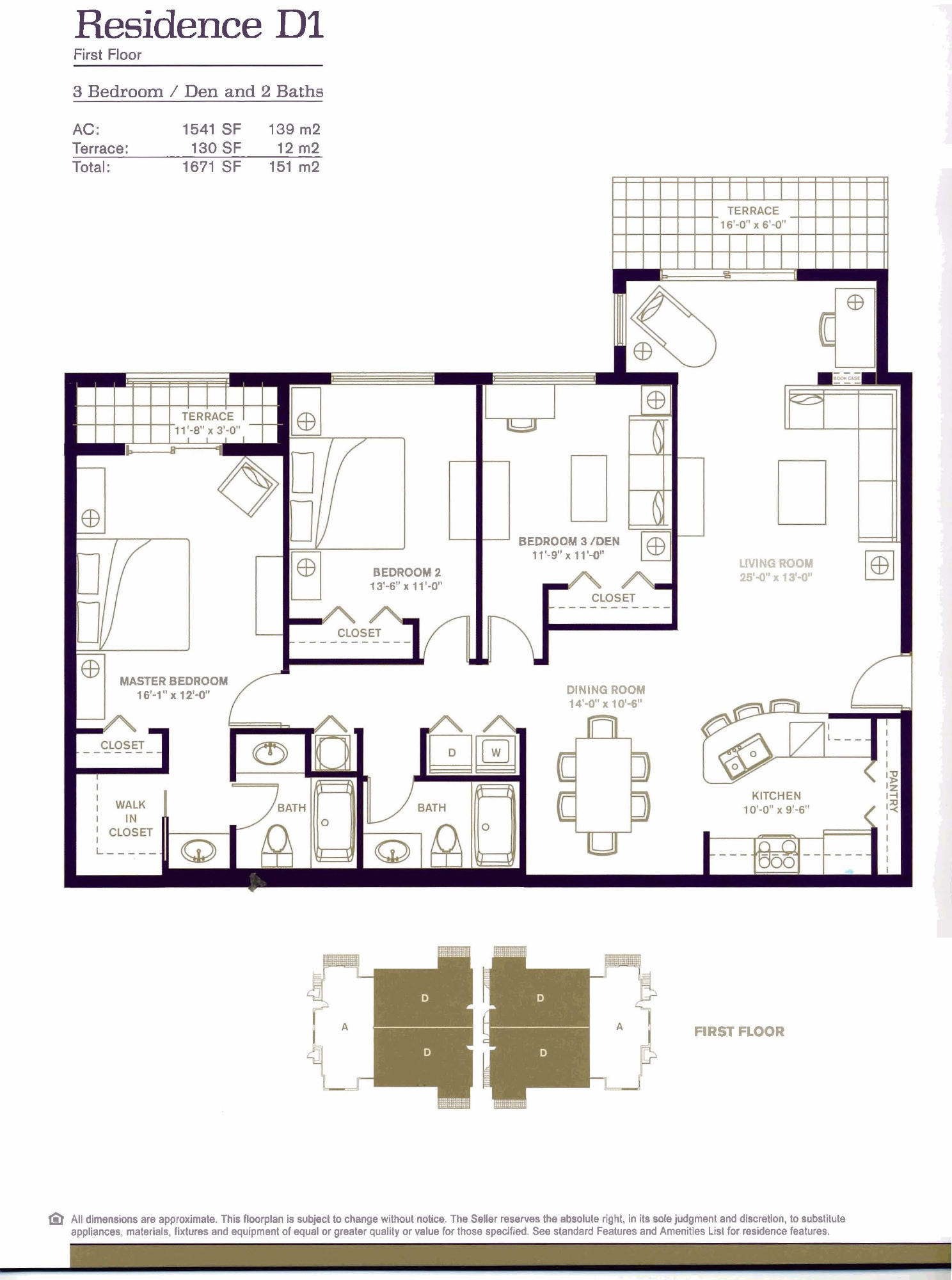 3151 Clint Moore Road, Unit 103 Boca Raton, FL 33496 - Photo 33 of 33 D1 Floor Plan