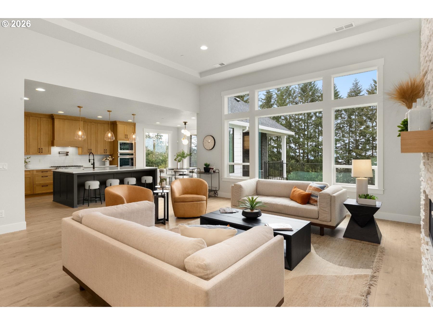 28410 Northeast Bell Road Newberg, OR 97132 - Photo 5 of 27 a living room with furniture and a large window