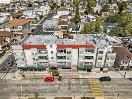 an aerial view of a city