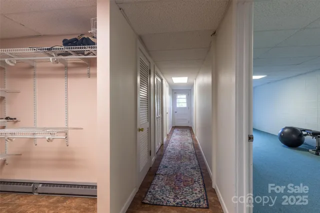 a room with furniture and a window