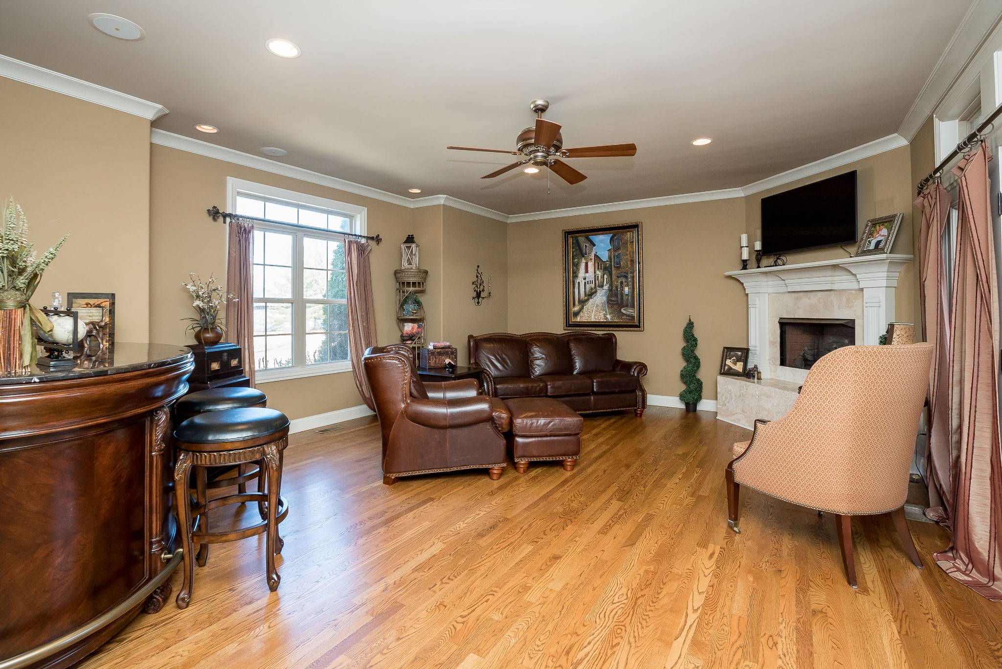513 Lee Road Cottontown, TN 37048 - Photo 10 of 55 a living room with furniture and a fireplace