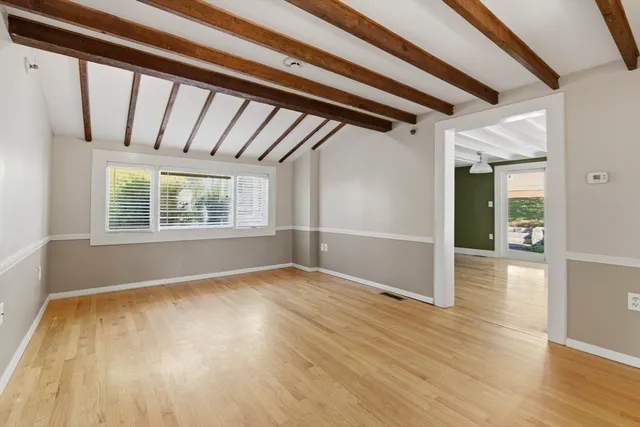 a view of a backyard of a house