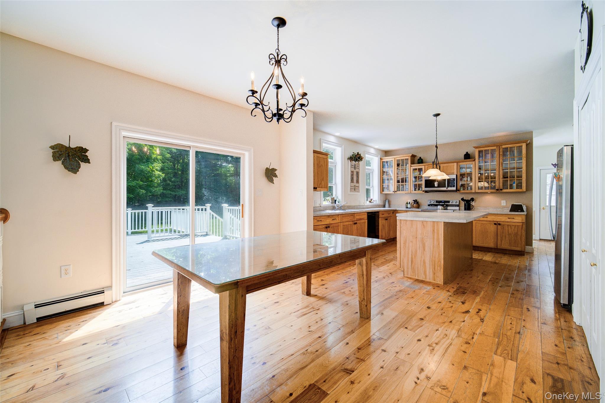 221 Rabbit Run Road Clintondale, NY 12515 - Photo 13 of 50 a view of a kitchen with kitchen island a counter top space a sink stainless steel appliances and cabinets
