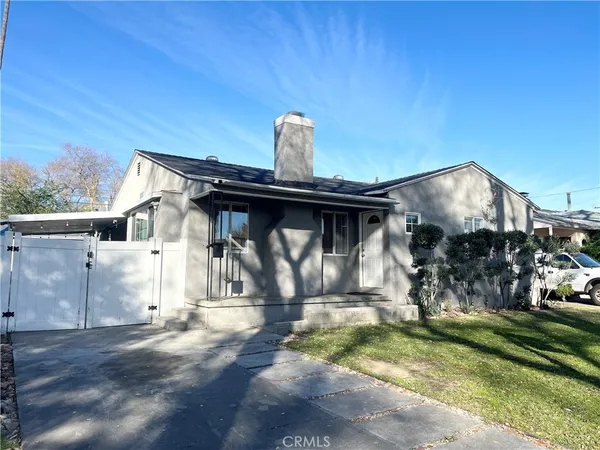 a front view of a house