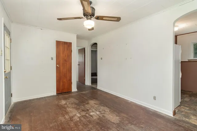 a view of an empty room