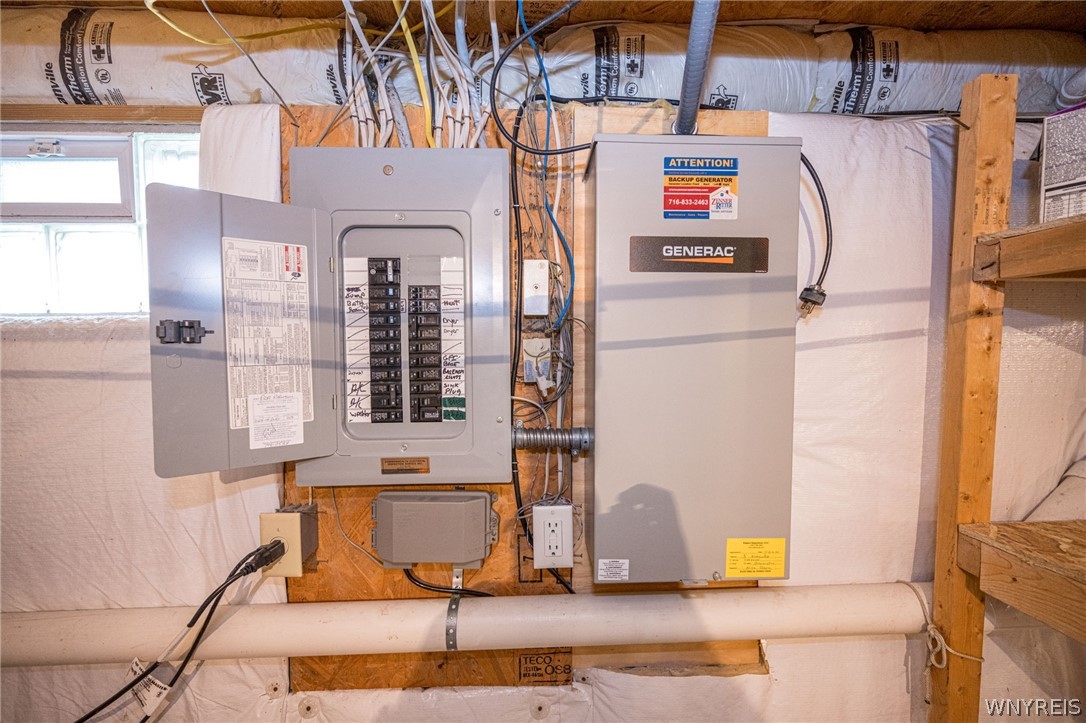5 Alexander Parkway Pendleton, NY 14120 - Photo 33 of 49 Electrical Panel and Generac Generator panel