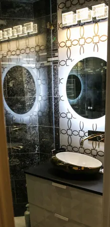 a close view of sink and stove