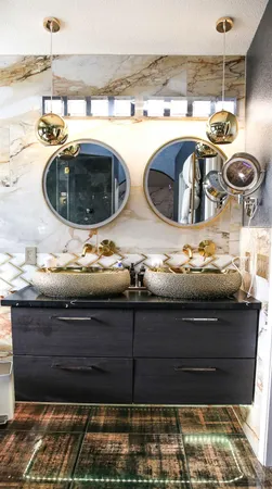 a room with table and chairs